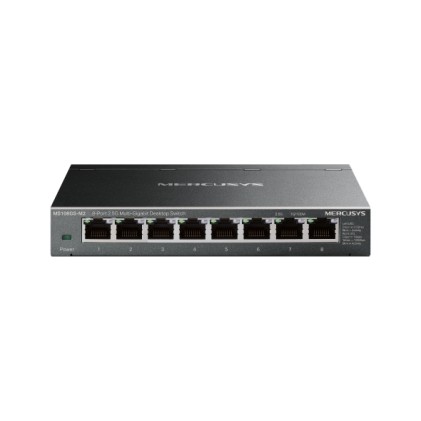 Switch Mercusys MS108GS-M2 a 5 porte da 2,5 Gigabit - Multi-Gigabit 10/100/1000/2500 - Negoziazione automatica - Nero