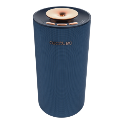 Diffusore di aromi Cecotec PureAroma 3000 Navy Sound con altoparlante - Bluetooth - Capacit&agrave; 10 ml - Non necessita di acqua - Luce LED - Timer - Blu navy