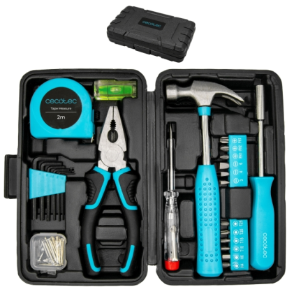 Set di attrezzi Cecotec ToolBox EasyGo - 68 pezzi - Accessori inclusi - Nero