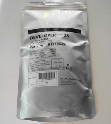 DEVELOPER Ricoh originale ORIGINALE PER AFICIO 2015, 2016, 2018, 2018D, 2020, 2020D, 3025, 3030, 4227, 4615 - PZ 1 (RIF OEM TYPE 28)