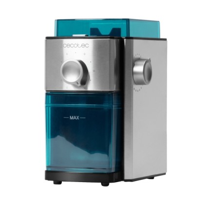 Macinacaff&egrave; elettrico Cecotec SteelMill 2000 Adjust max - 150W - Capacit&agrave; 250g - Acciaio inossidabile - Lavabile in lavastoviglie - 17 impostazioni di macinatura - Colore acciaio