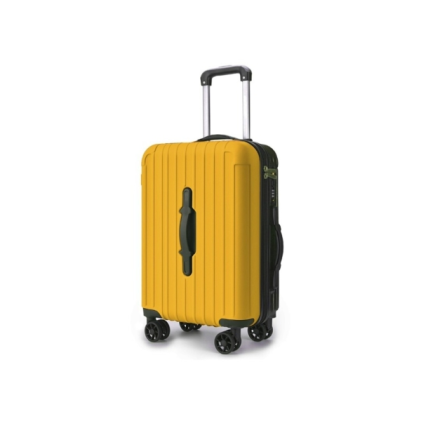 Valigia trolley da cabina Lagart Smart 20" rigida, dimensioni 55x34x20 cm - Maniglia frontale per una maggiore praticit&agrave; in diverse situazioni - Lucchetto TSA - Ruote doppie girevoli a 360&deg; - Giallo ocra