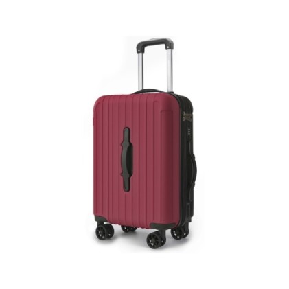 Valigia trolley da cabina Lagart Smart 20" rigida, dimensioni 55x34x20 cm - Maniglia frontale per una facile movimentazione in diverse situazioni - Lucchetto TSA - Doppie ruote girevoli a 360&deg; - Colore bordeaux