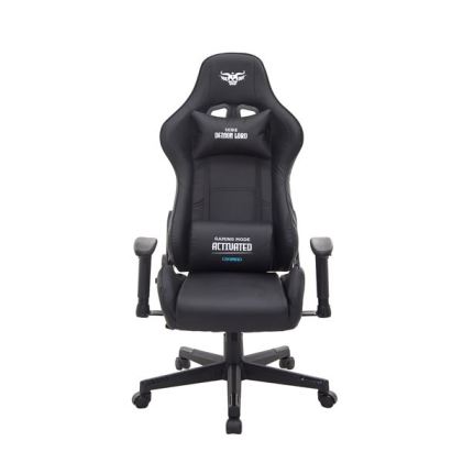 Sedia da gioco Cromad Demon Lord Series - Struttura robusta - Pelle sintetica di alta qualit&agrave; - Altezza regolabile con pistone a gas di classe 2 - Schienale reclinabile - Cuscini lombari e cervicali - Braccioli regolabili - Nero