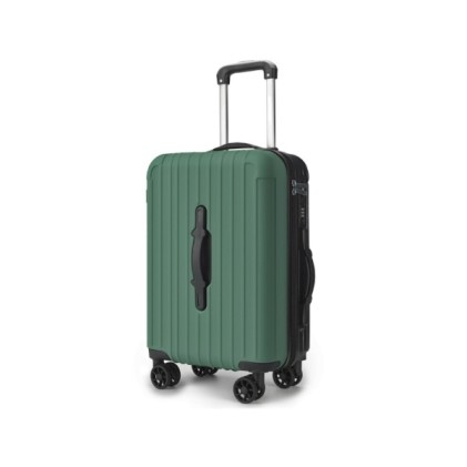 Valigia trolley da cabina Lagart Smart 20" rigida, dimensioni 55x34x20 cm - Maniglia frontale per una facile movimentazione in diverse situazioni - Lucchetto TSA - Doppie ruote girevoli a 360&deg; - Verde