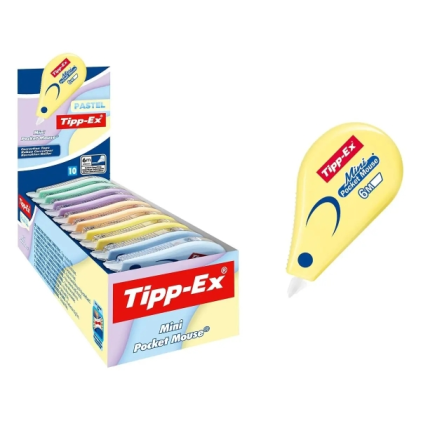 Nastro correttore Tipp-Ex Mini Pocket Mouse Pastello 5 mm x 6 m - Resistente - Scrittura istantanea