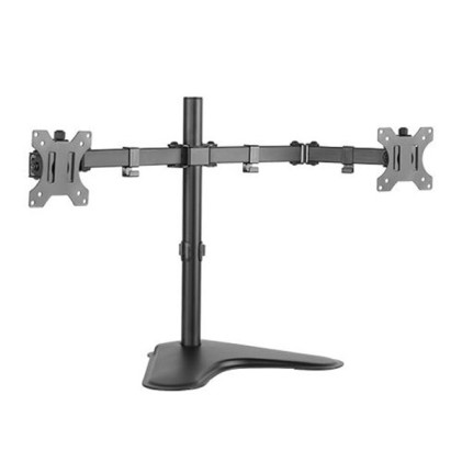 Supporto da tavolo Cromad con bracci articolati per 2 monitor 13"-32" - Girevole e inclinabile - Gestione cavi - VESA 100x100mm