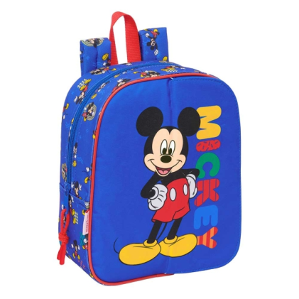 Zaino per bambini Safta Mickey Mouse Today - Chiusura magnetica - Compatibile con trolley - Cerniera - Scomparto per carta d'identit&agrave; - Maniglia superiore - 6 litri - 220x100x270 mm - Blu