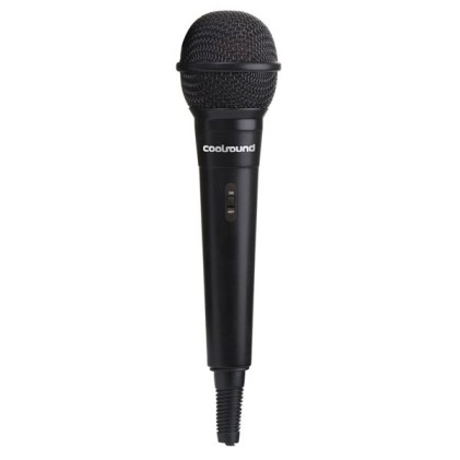 Microfono per karaoke Coolsound - Connettore da 6,5 ​​mm - Interruttore di accensione/spegnimento - Cavo da 2,50 m