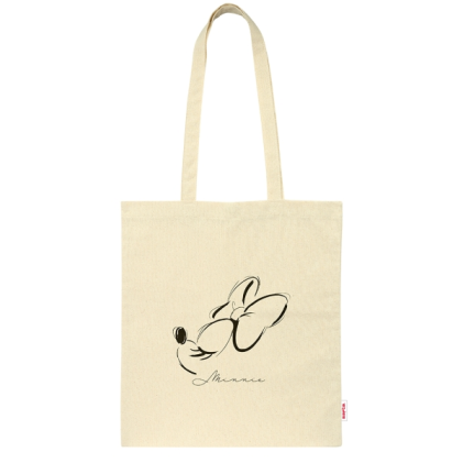 Borsa tote Safta Minnie Mouse - Borsa in tessuto - Manici - Beige