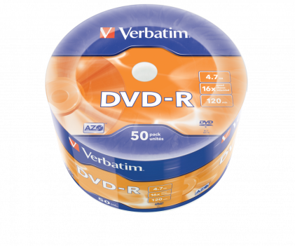 VERBATIM 43788 DVD-R Verbatim wrap 50 4.7GB 16x Matt Silver AZO