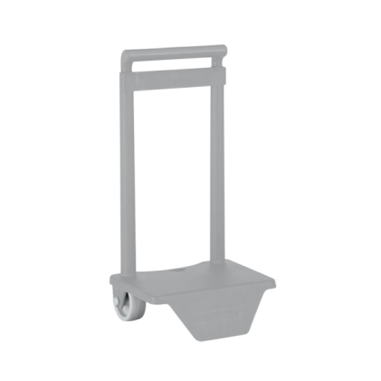 Zaino trolley Safta - Montaggio universale - Materiale resistente - Ruote in PVC - 18x16x35 cm - Grigio
