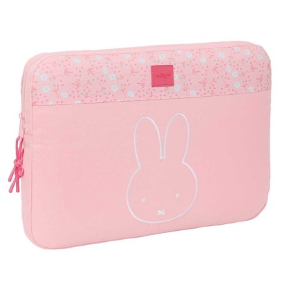 Custodia per laptop Safta Miffy Flowers per laptop fino a 15,6" - Scomparto imbottito - 3,8 litri - 395x35x275 mm - Rosa