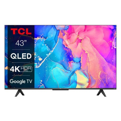 Tcl Smart Tv 43" Qled Uhd 4K Android Tv Nero