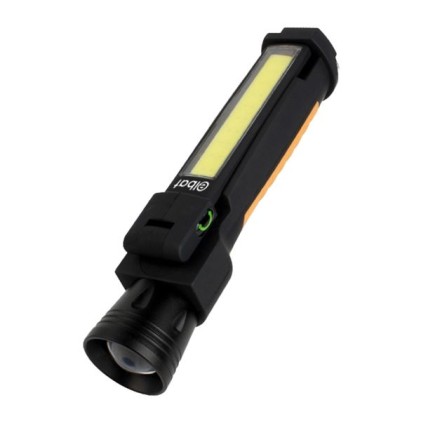 Torcia da lavoro a LED Elbat - Torcia da 800LM - Luce da lavoro da 750LM - Funzione power bank - Resistente agli urti e agli schizzi - Nera