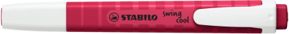Pennarello fluorescente Stabilo Swing Cool Naturecolors Wildflower - Corpo piatto - Punta a scalpello - Tratto da 1 a 4 mm - Inchiostro a base d'acqua - Anti-essiccazione - Rosso bordeaux