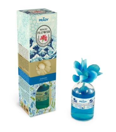 Deodorante per ambienti Prady Magic Flower Ocean - Flacone in vetro da 100 ml