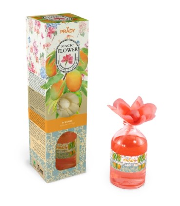 Deodorante per ambienti Prady Magic Flower Mango - Flacone in vetro da 100 ml
