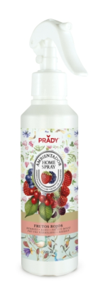 Spray deodorante per ambienti Prady al profumo di frutti rossi - Flacone da 220 ml - Flacone spray