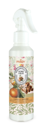 Spray deodorante per ambienti Prady alla cannella e arancia - Flacone da 220 ml - Flacone spray