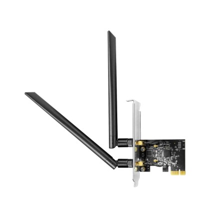 Adattatore di rete PCIe Cudy AC1300 - Dual Band - 2 antenne Wi-Fi 5 rimovibili - Velocit&agrave; fino a 867 Mbps - 72,5x50x11,6 mm - Nero