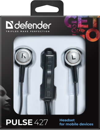 Auricolare per dispositivi mobili Defender Pulse 427 nero, in-ear