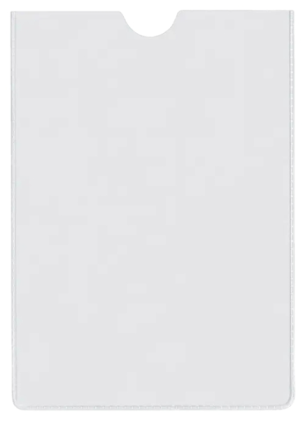 Esselte Pack de 100 Portacarnets Tama&ntilde;o 78x114mm 75Q 140 micras - PVC Transparente Acabado Liso
