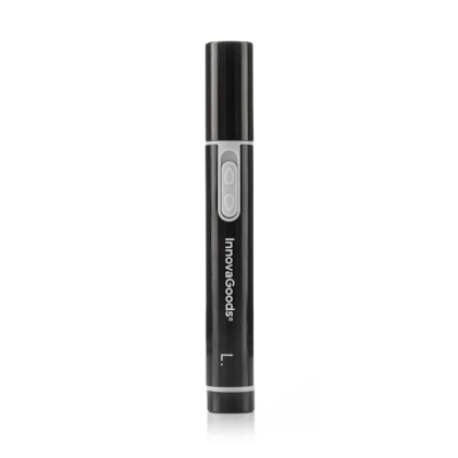 Innovagoods Trimpen Tagliapeli per naso e orecchie - Velocit&agrave; 15000 giri/min - Senza filo - Facile da pulire - 1,4 x 11,3 cm - Nero e grigio