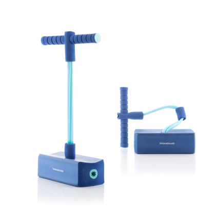Innovagoods Funp Saltellante in Gomma - Supporta fino a 70 kg - Antiscivolo - Suono acustico - 55x24x11 cm - Blu