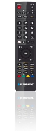 Telecomando universale Blaupunkt per Philips - Preconfigurato - Alimentato a batterie - Controllo a infrarossi - Nero