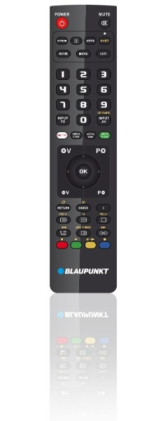 Telecomando universale Blaupunkt per Panasonic - Preconfigurato - Alimentato a batterie - Controllo a infrarossi - Nero
