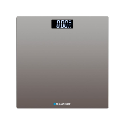 Bilancia pesapersone Blaupunkt - Portata 180 kg - Display digitale - Accensione/spegnimento automatico - Grigio