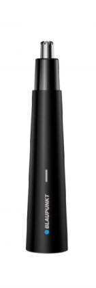 Tagliapeli per naso e orecchie Blaupunkt - Batteria da 320 mAh - Accessori inclusi - Ricaricabile - Testine di ricambio incluse - Pettini guida inclusi - Connettore USB-C - Cappuccio protettivo - Nero