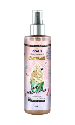 Prady Brilli Brilli Body & Hair Mist Sweet Macadamia - Flacone da 250 ml - Spray Spray