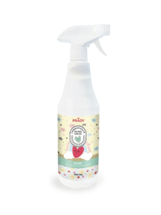 Spray deodorante per ambienti Prady Baby - Flacone da 700 ml - Flacone spray