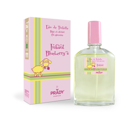 Prady Infant Acqua di Colonia per Neonati al Mirtillo - Flacone da 90 ml - Flacone spray