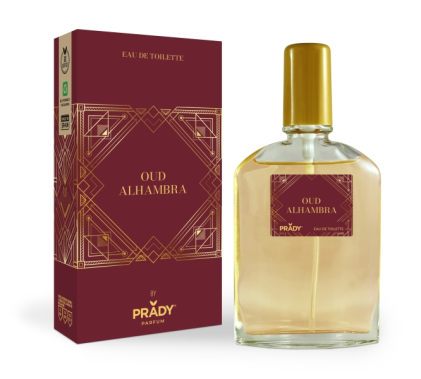 Prady Colonia Unisex Oud Alhambra - Flacone da 90 ml - Flacone spray