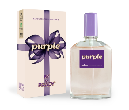 Profumo da donna Prady Purple - Flacone da 90 ml - Flacone spray
