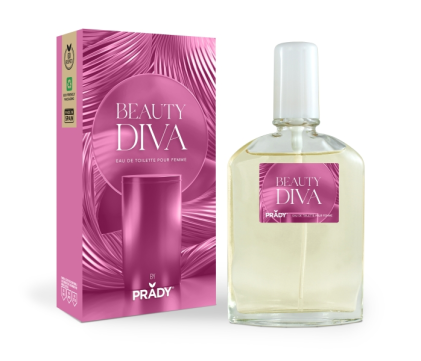 Prady Beauty Diva - Colonia da donna - Flacone da 90 ml - Flacone spray