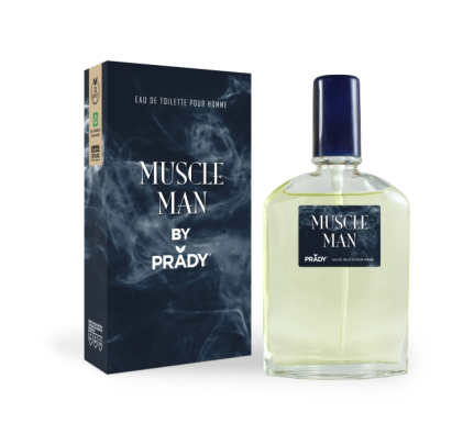 Prady Muscle Man Cologne da uomo - Flacone da 90 ml - Flacone spray