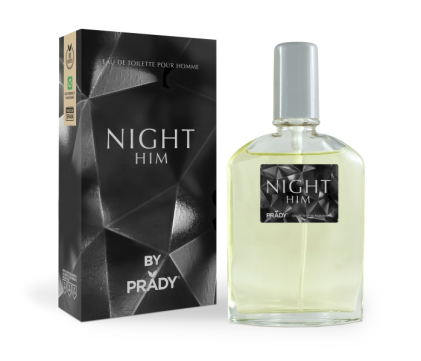 Prady Profumo da uomo Night Him - Flacone da 90 ml - Spray