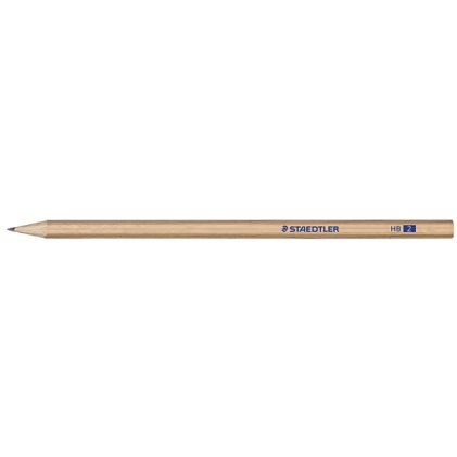 Matita in grafite esagonale Staedtler Noris Natural 130 HB - Corpo in legno certificato FSC - Colore legno naturale