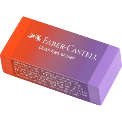 Espositore Faber-Castell Dust Free Flow con 24 gomme - Senza PVC - A basso residuo - Colori assortiti