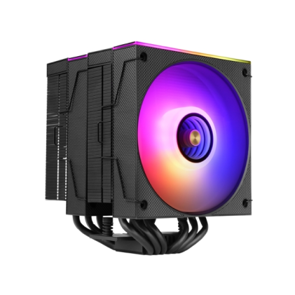 Dissipatore per CPU Mars Gaming MCPU-X26 - TDP fino a 350W - 6 Heat Pipe - Silenzioso - 2 ventole PWM da 120mm - 2600rpm - Illuminazione ARGB - 122x122x158mm - Nero