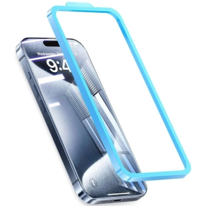 Pellicola protettiva Vention per iPhone 16 Plus - Vetro temperato - Strumento di installazione - Blu