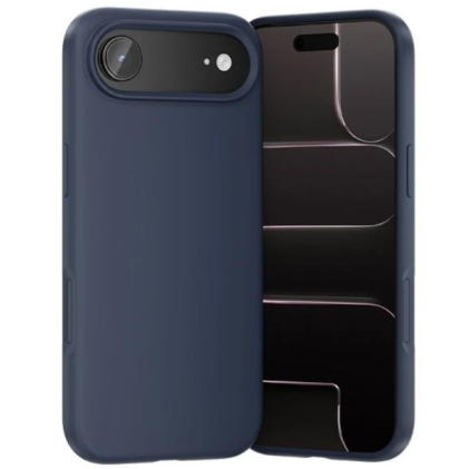 Custodia in silicone Vention per iPhone 17 Air - Anello magnetico MagSafe - Accessori inclusi - Blu
