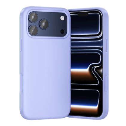 Custodia in silicone Vention per iPhone 17 Pro - Anello magnetico MagSafe - Compatibile con la ricarica wireless - Viola