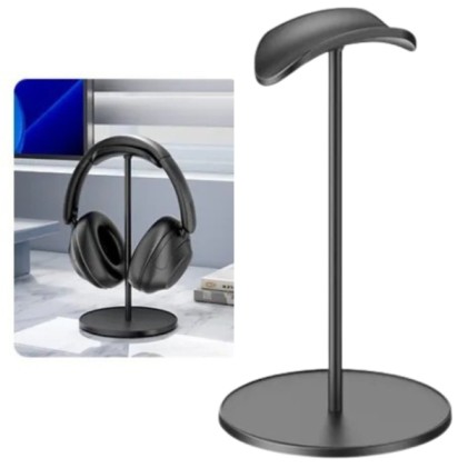 Supporto da scrivania per cuffie Vention - Universale - A forma di U - 235x115x115 mm - Nero