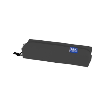 Astuccio rettangolare medio Oxford Kangoo Live and Go - Chiusura elastica per quaderni - Nero