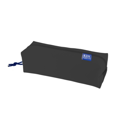 Astuccio quadrato grande Oxford Kangoo Live and Go - Chiusura elastica per quaderni - Nero